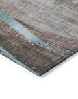 LOOMLAN Rugs Braeon Brown Washable Indoor-Outdoor Rug
