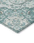 LOOMLAN Rugs Braeor Teal Washable Indoor-Outdoor Rug