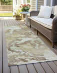 LOOMLAN Rugs Branza Brown Washable Indoor-Outdoor Rug