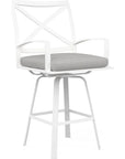 Bristol Sunbrella Swivel Outdoor Barstool - LOOMLAN - Sunset West - Outdoor Bar Stools