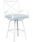 Bristol Sunbrella Swivel Outdoor Barstool - LOOMLAN - Sunset West - Outdoor Bar Stools