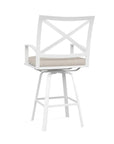 Bristol Sunbrella Swivel Outdoor Barstool - LOOMLAN - Sunset West - Outdoor Bar Stools