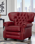 Motion Leather Power Push Button Recliner
