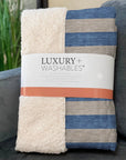 Fluid Mirage Tan Washable Indoor-Outdoor Rug