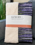 Pixel Weave Purple Washable Indoor-Outdoor Rug