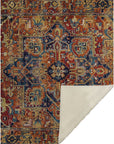 Oriental Paprika Washable Indoor-Outdoor Rug