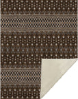 Lazy Rivers Chocolate Washable Indoor-Outdoor Rug