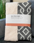 Offset Stripes Black Washable Indoor-Outdoor Rug