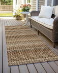 LOOMLAN Rugs Cadira Orange Washable Indoor-Outdoor Rug