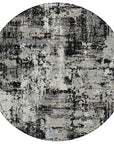 LOOMLAN Rugs Caelan Black Washable Indoor-Outdoor Rug