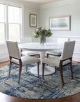 LOOMLAN Rugs Caelan Blue Washable Indoor-Outdoor Rug