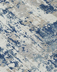 LOOMLAN Rugs Caelan Blue Washable Indoor-Outdoor Rug
