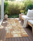 LOOMLAN Rugs Caelan Orange Washable Indoor-Outdoor Rug