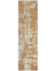LOOMLAN Rugs Caelan Orange Washable Indoor-Outdoor Rug