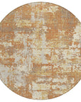LOOMLAN Rugs Caelan Orange Washable Indoor-Outdoor Rug