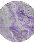 LOOMLAN Rugs Caelara Purple Washable Indoor-Outdoor Rug