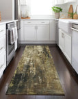 LOOMLAN Rugs Caelion Beige Washable Indoor-Outdoor Rug