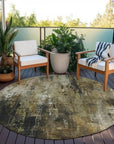 LOOMLAN Rugs Caelion Beige Washable Indoor-Outdoor Rug