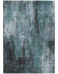 LOOMLAN Rugs Caelion Teal Washable Indoor-Outdoor Rug