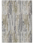 LOOMLAN Rugs Caelira Brown Washable Indoor-Outdoor Rug