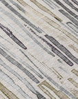 LOOMLAN Rugs Caelira Brown Washable Indoor-Outdoor Rug
