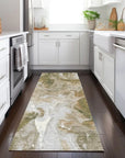 LOOMLAN Rugs Caelor Brown Washable Indoor-Outdoor Rug