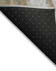 LOOMLAN Rugs Caelor Brown Washable Indoor-Outdoor Rug