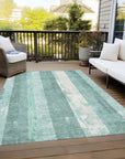 LOOMLAN Rugs Caelyn Seafoam Washable Indoor-Outdoor Rug