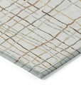 LOOMLAN Rugs Calista Ivory Washable Indoor-Outdoor Rug
