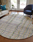 LOOMLAN Rugs Calista Putty Washable Indoor-Outdoor Rug