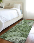 LOOMLAN Rugs Carmina Green Washable Indoor-Outdoor Rug