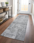 LOOMLAN Rugs Cassiva Gray Washable Indoor-Outdoor Rug