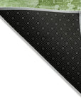 LOOMLAN Rugs Cassiva Green Washable Indoor-Outdoor Rug