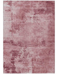 LOOMLAN Rugs Cassiva Pink Washable Indoor-Outdoor Rug
