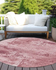 LOOMLAN Rugs Cassiva Pink Washable Indoor-Outdoor Rug