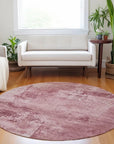 LOOMLAN Rugs Cassiva Pink Washable Indoor-Outdoor Rug