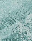 LOOMLAN Rugs Cassiva Teal Washable Indoor-Outdoor Rug
