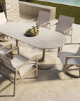Castelle Castelle Berkeley Sling Swivel Rocker Dining Chair