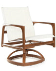 Castelle Castelle Berkeley Sling Swivel Rocker Dining Chair