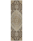 LOOMLAN Rugs Celia Brown Washable Indoor-Outdoor Rug