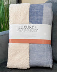 Gentle Waves Sky Washable Indoor-Outdoor Rug