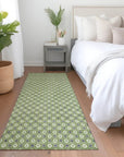 LOOMLAN Rugs Chantelle Green Washable Indoor-Outdoor Rug