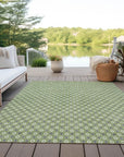 LOOMLAN Rugs Chantelle Green Washable Indoor-Outdoor Rug