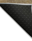LOOMLAN Rugs Chantissa Brown Washable Indoor-Outdoor Rug
