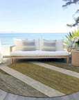 LOOMLAN Rugs Chantissa Coffee Washable Indoor-Outdoor Rug