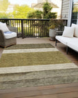 LOOMLAN Rugs Chantissa Coffee Washable Indoor-Outdoor Rug