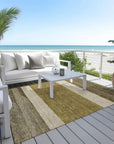LOOMLAN Rugs Chantissa Coffee Washable Indoor-Outdoor Rug
