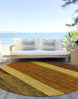 LOOMLAN Rugs Chantissa Orange Washable Indoor-Outdoor Rug