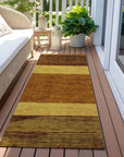 LOOMLAN Rugs Chantissa Orange Washable Indoor-Outdoor Rug