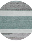 LOOMLAN Rugs Chantissa Teal Washable Indoor-Outdoor Rug